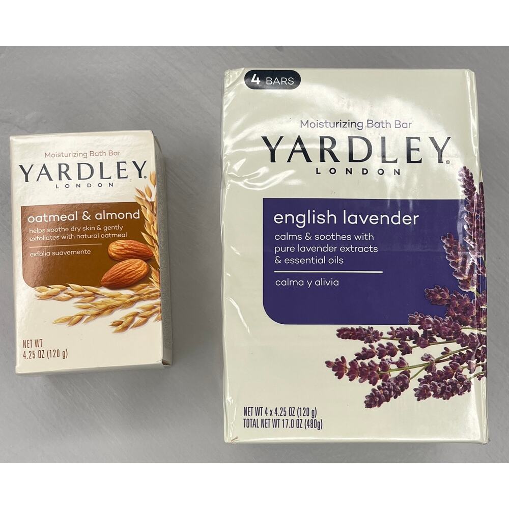 Yardley London soap English Lavender Oatmeal and Almond moisturizing bath bar